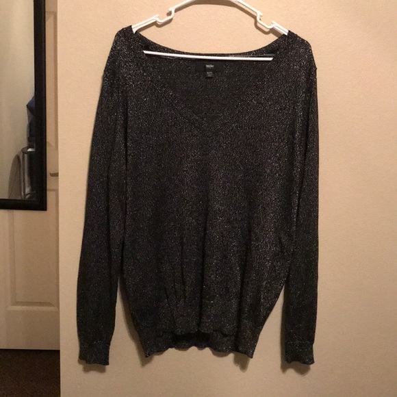 Mossimo Black Sparkly Sweater - Picture 1 of 3